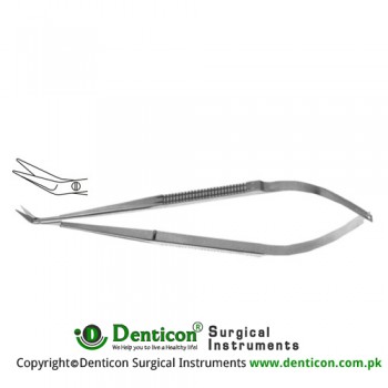 Micro Vascular Scissors Angled 25° Stainless Steel, 18 cm - 7"